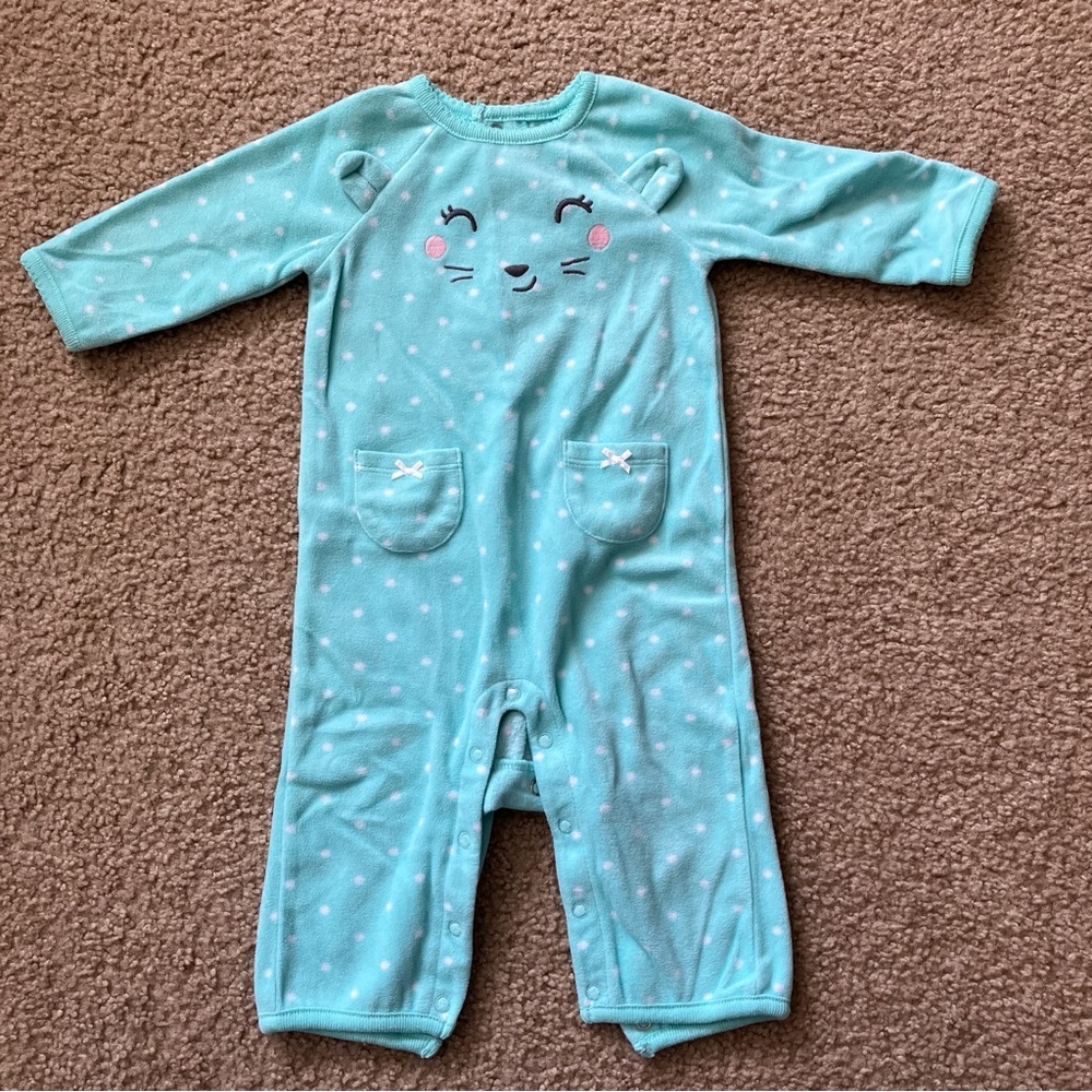 Carter's Cozy Polka Dot One Piece